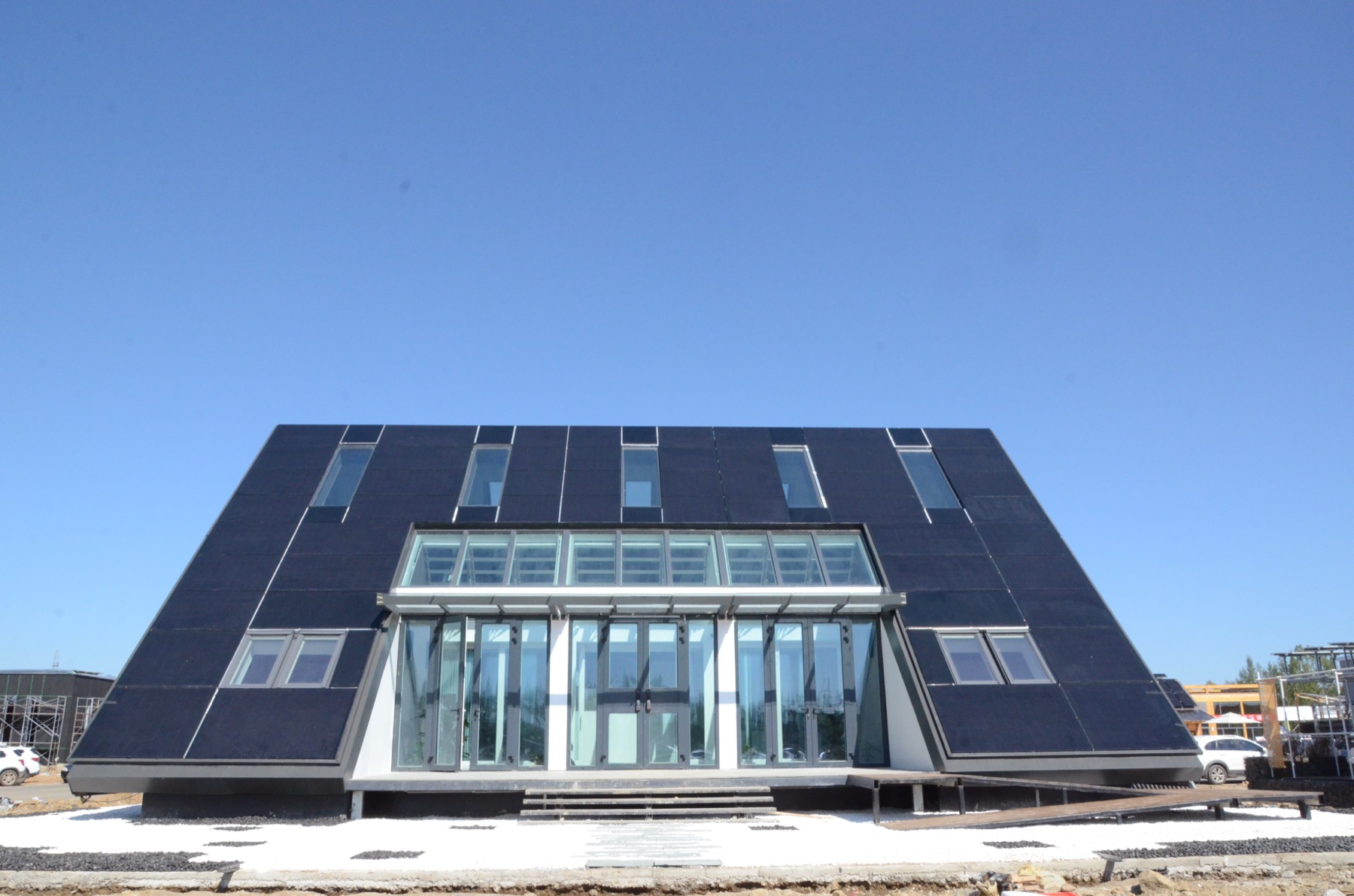 Pitched House zero-carbon building exterior