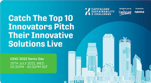 Global Top 10 Innovator at CapitaLand’s Sustainability X Challenge